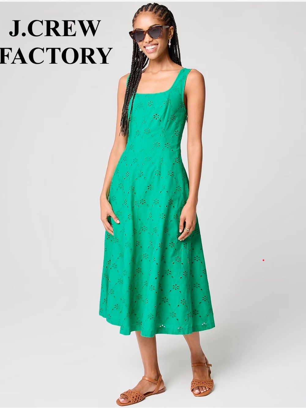 J. Crew Factory Eyelet Dress
